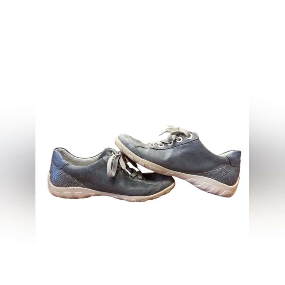 Remonte Sneaker Grey Leather Zipper/Lace Size 36 - Picture 2 of 7